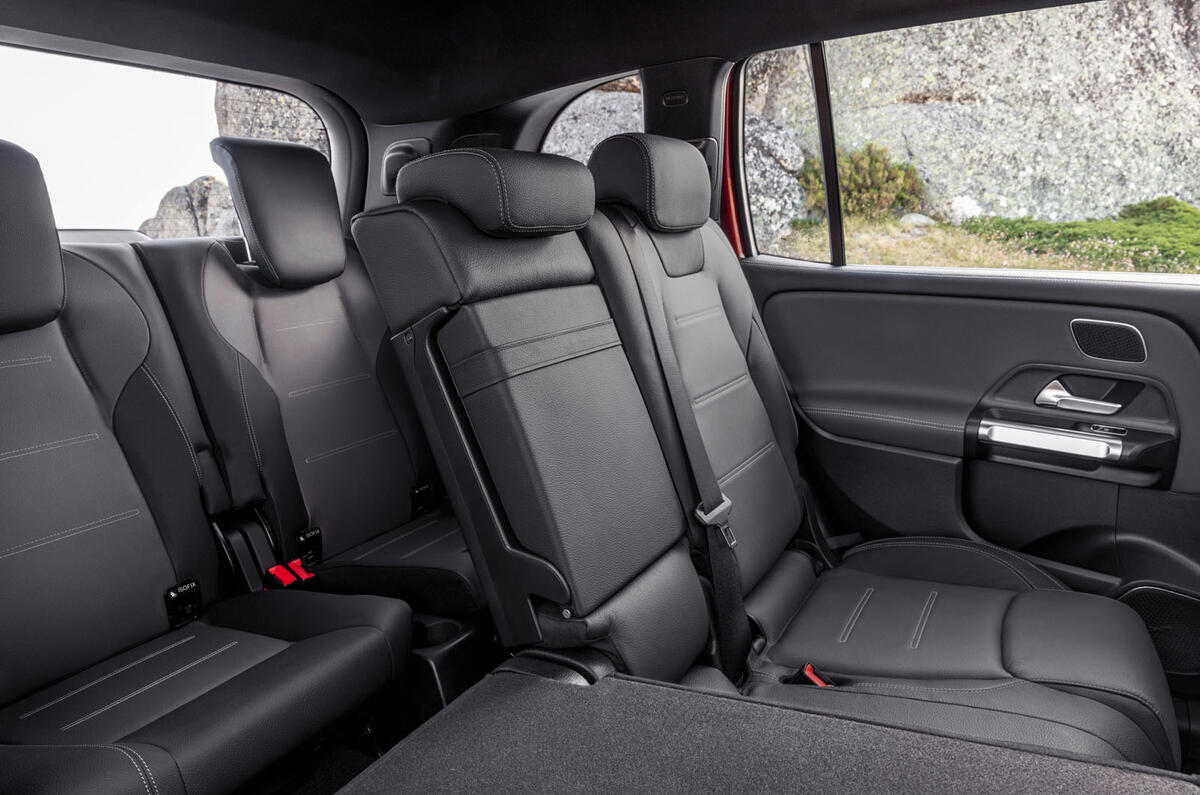 Mercedes-AMG GLB 35 2019 official press images - rear seats