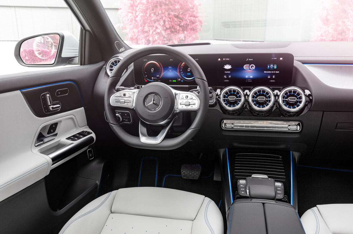 92 Mercedes Benz EQA official images dashboard