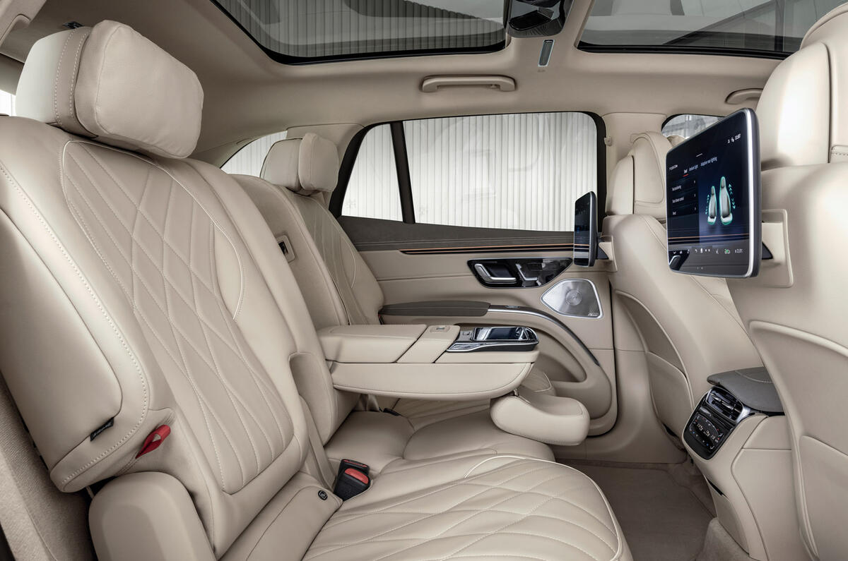 92 mercedes benz eqs suv official reveal images rear seats 92 mercedes benz eqs suv official reveal images rear seats