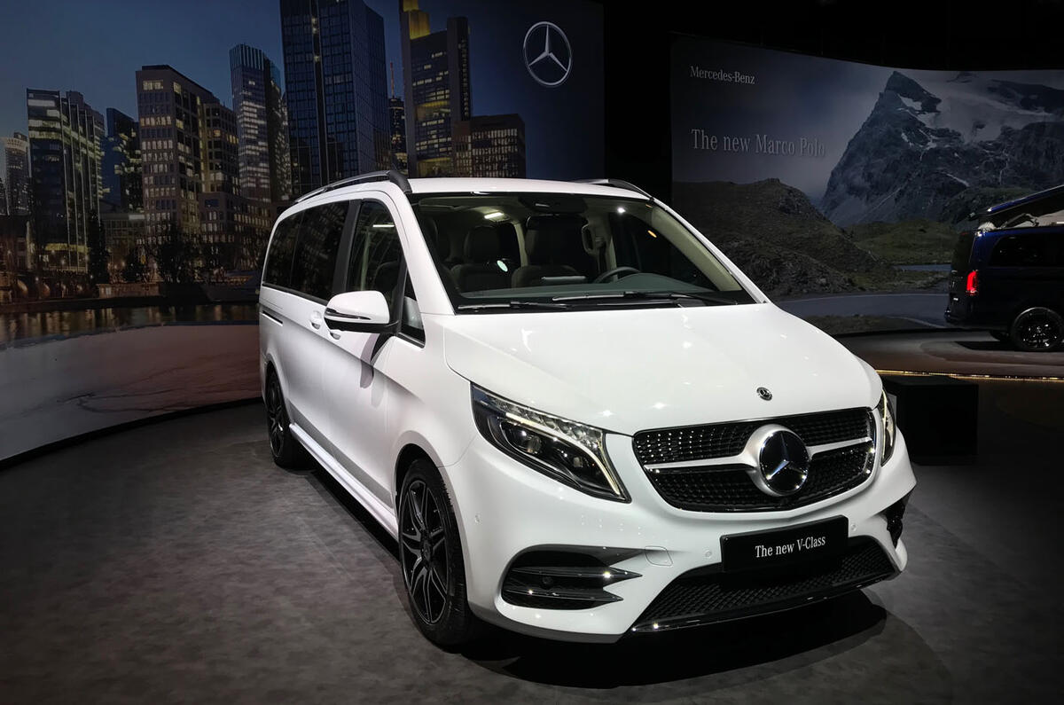 Mercedes-Benz V-Class 2019 reveal - stage