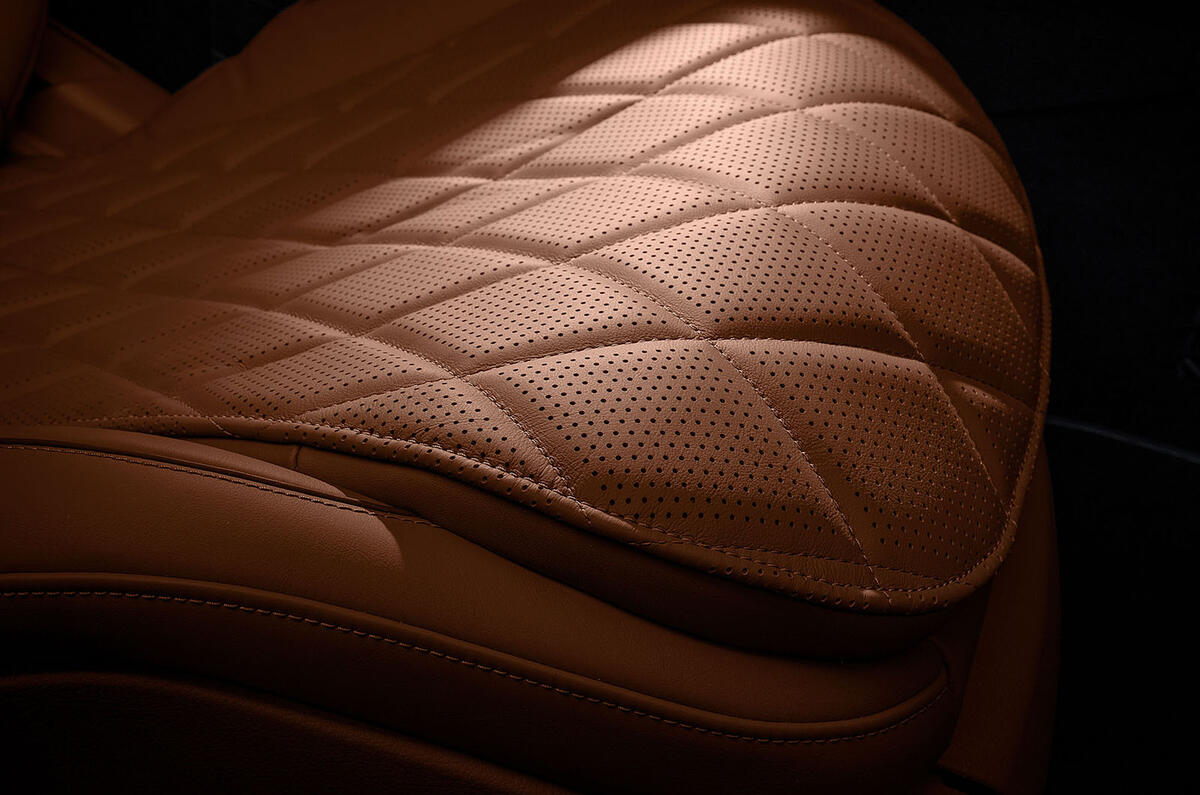 Mercedes-Benz S Class interior official images - seat stitching Mercedes-Benz S Class interior official images - seat stitching