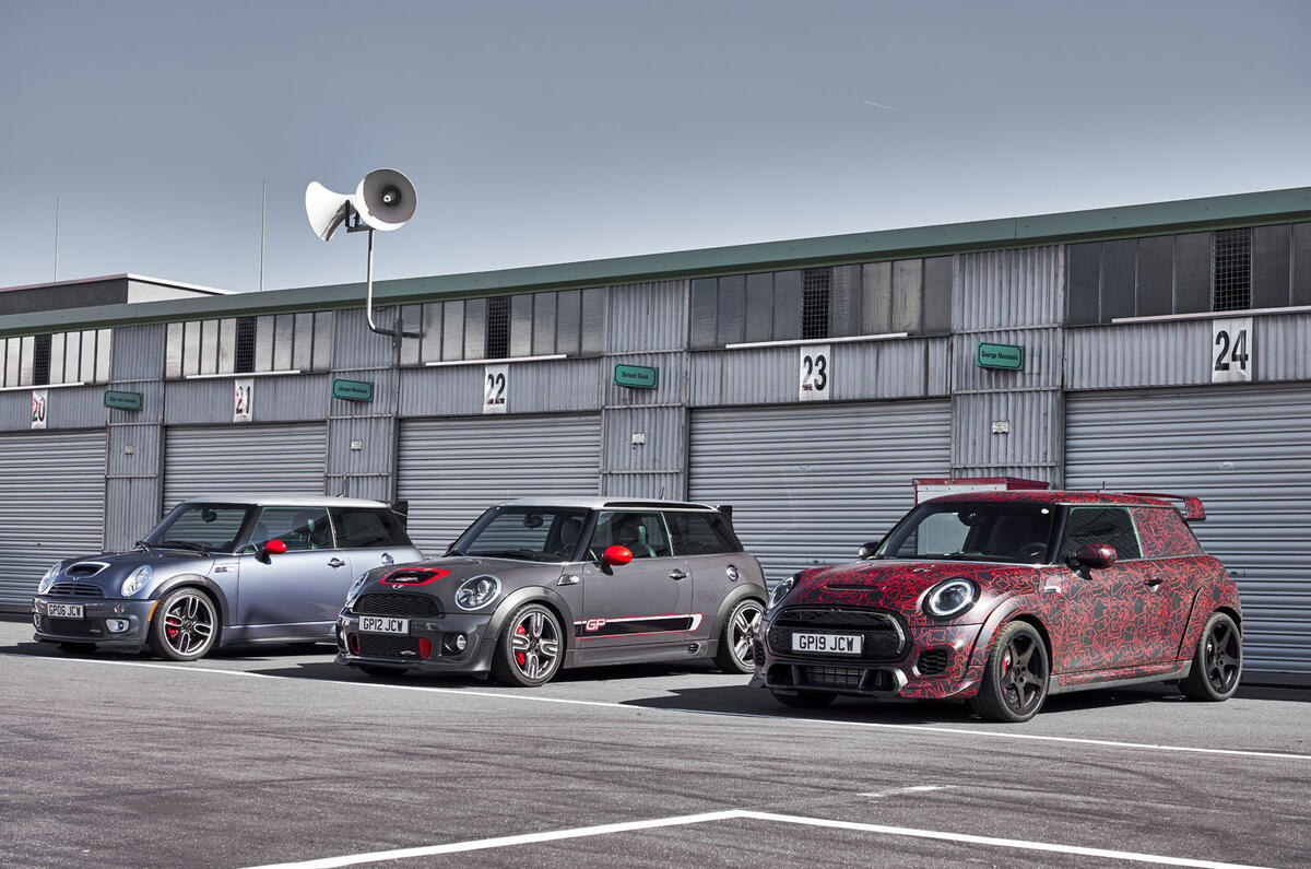Mini John Cooper Works GP 2020 prototype official images - static front