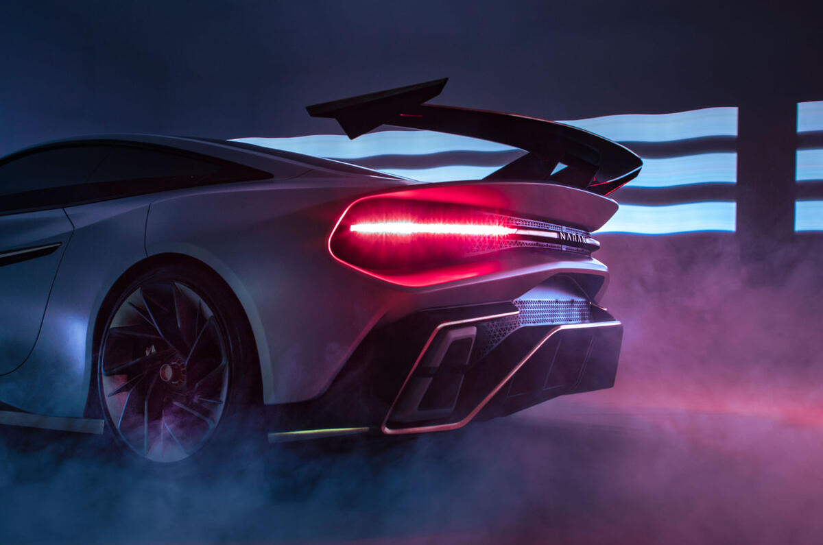 Naran Automotive hypercar official reveal - static rear