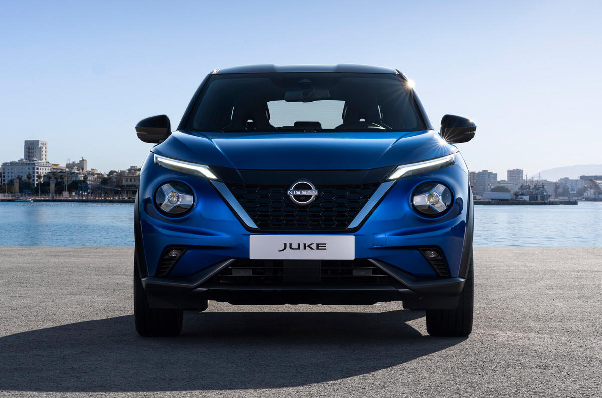 92 Nissan Juke Hybrid 2022 official reveal static nose 92 Nissan Juke Hybrid 2022 official reveal static nose