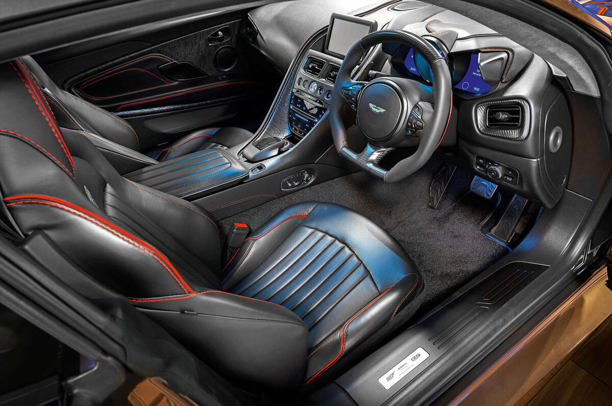 Aston Martin On Her Majesty's Secret Service Superleggera - cabin