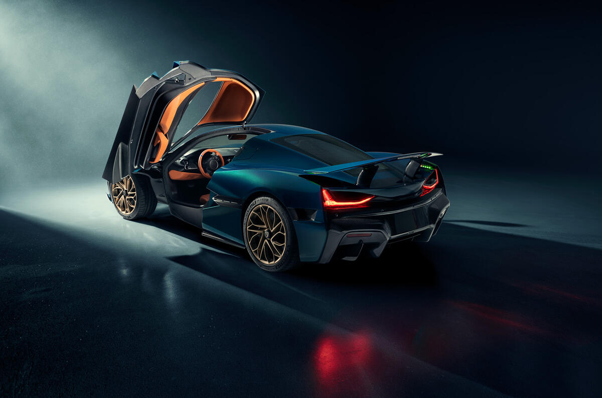 92 Rimac Nevera 2021 official reveal studio rear 92 Rimac Nevera 2021 official reveal studio rear