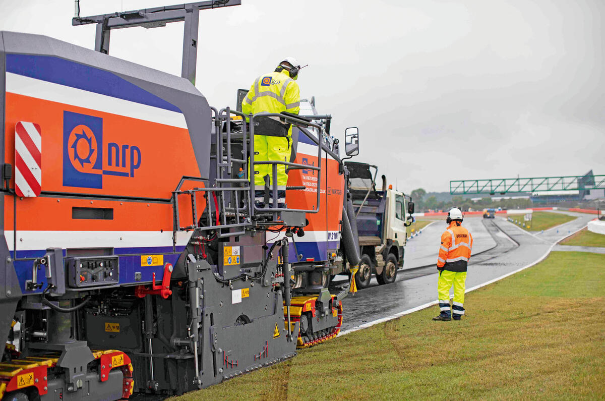 New Tarmac at Silverstone for 2019 - resurfacing