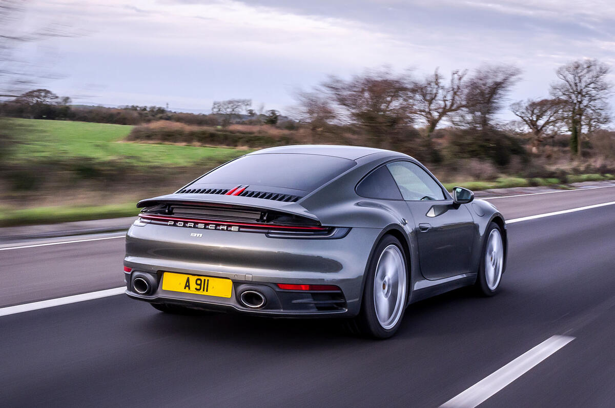 Top 50 cars 2020 - final five - Porsche 911 992 rear Top 50 cars 2020 - final five - Porsche 911 992 rear