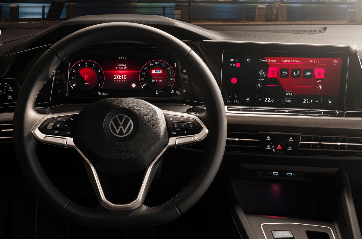 2020 Volkswagen Golf Mk8 official press - instruments