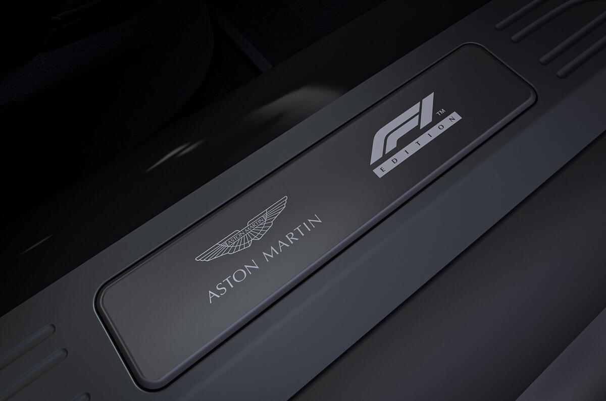 93 Aston Martin Vantage F1 Edition official reveal images kickplates 93 Aston Martin Vantage F1 Edition official reveal images kickplates
