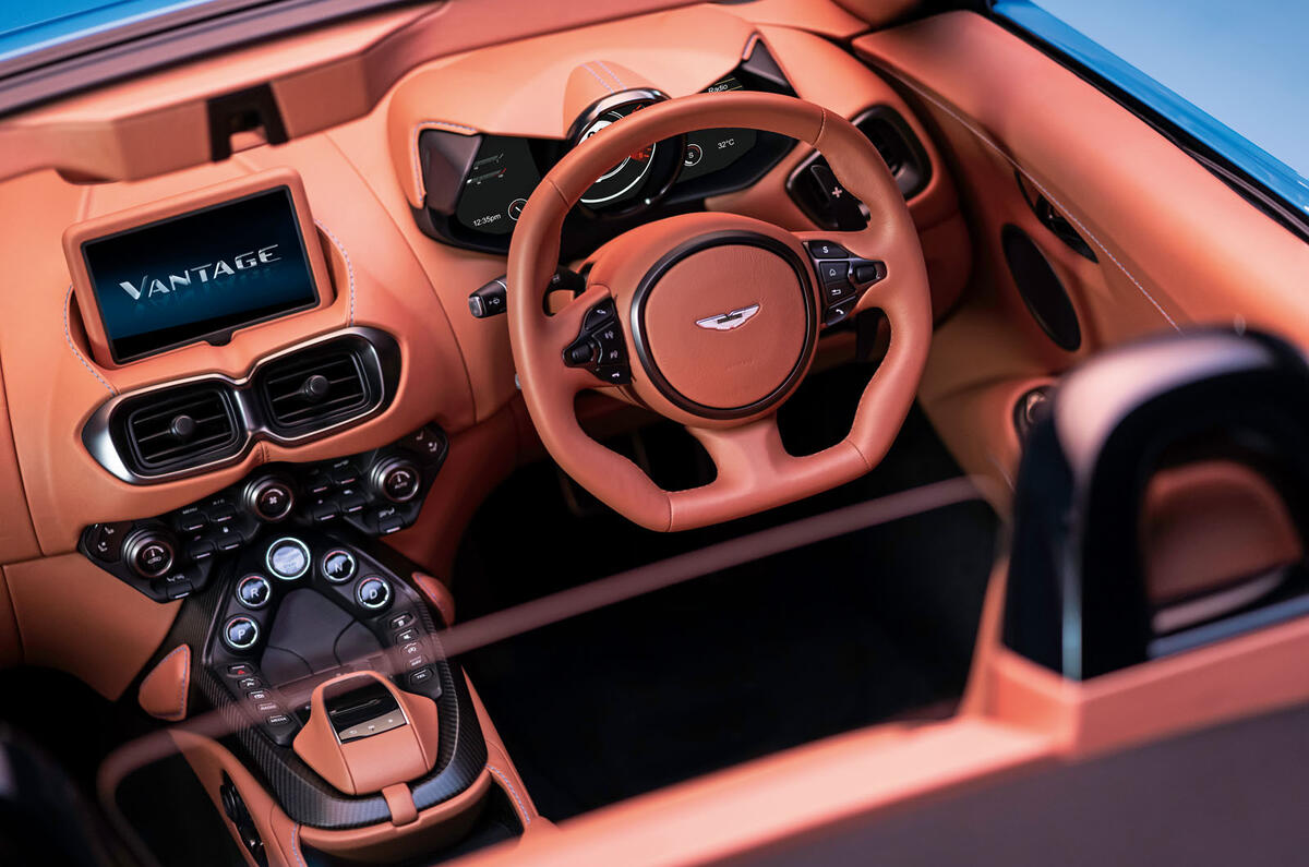 Aston Martin Vantage Roadster 2020 - official press images - dashboard Aston Martin Vantage Roadster 2020 - official press images - dashboard