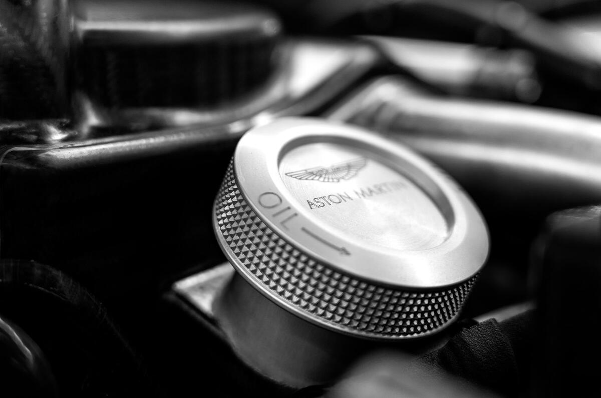 93 Aston Valkyrie first customer car oil cap 93 Aston Valkyrie first customer car oil cap