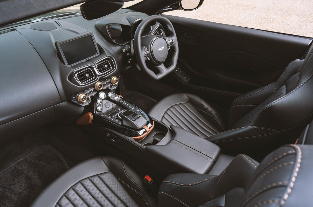 93 Aston Vantage Roadster A3 official reveal cabin 93 Aston Vantage Roadster A3 official reveal cabin