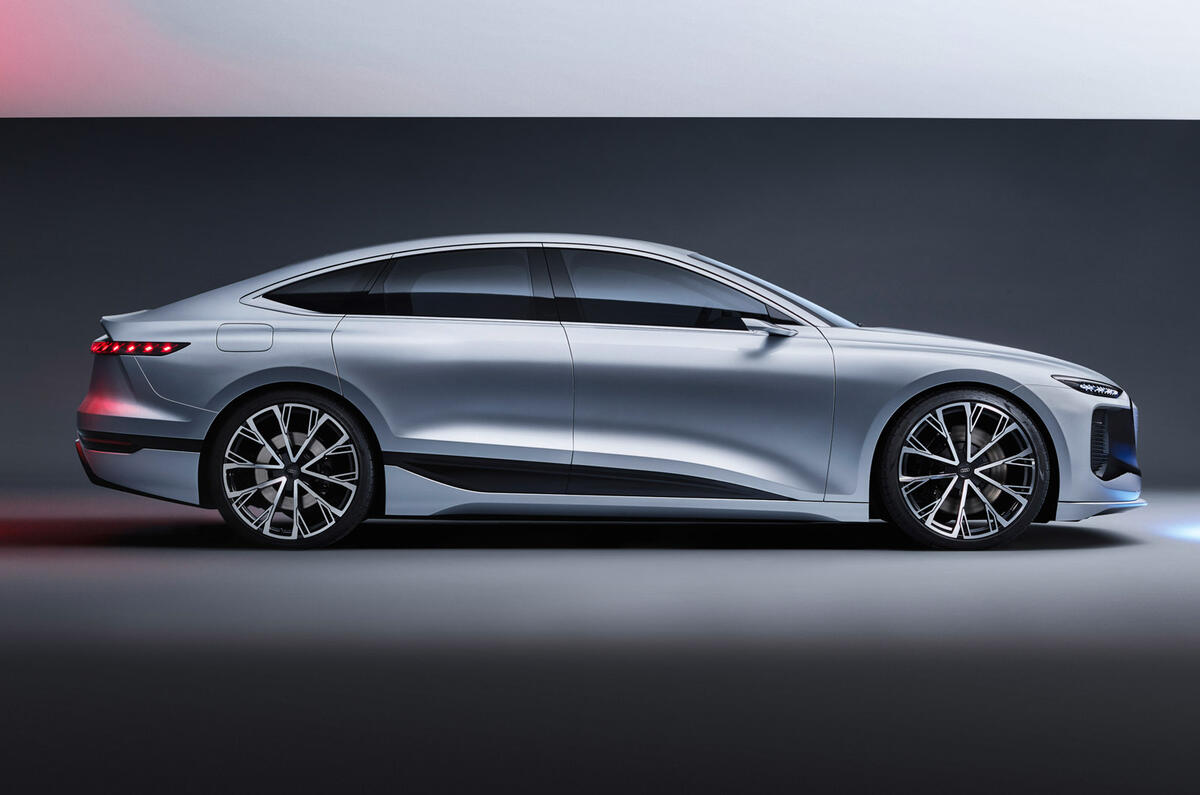 93 Audi A6 E tron Concept official static studio side 93 Audi A6 E tron Concept official static studio side