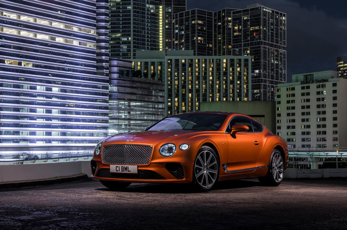 Bentley Continental GT V8 2019 official press - static front