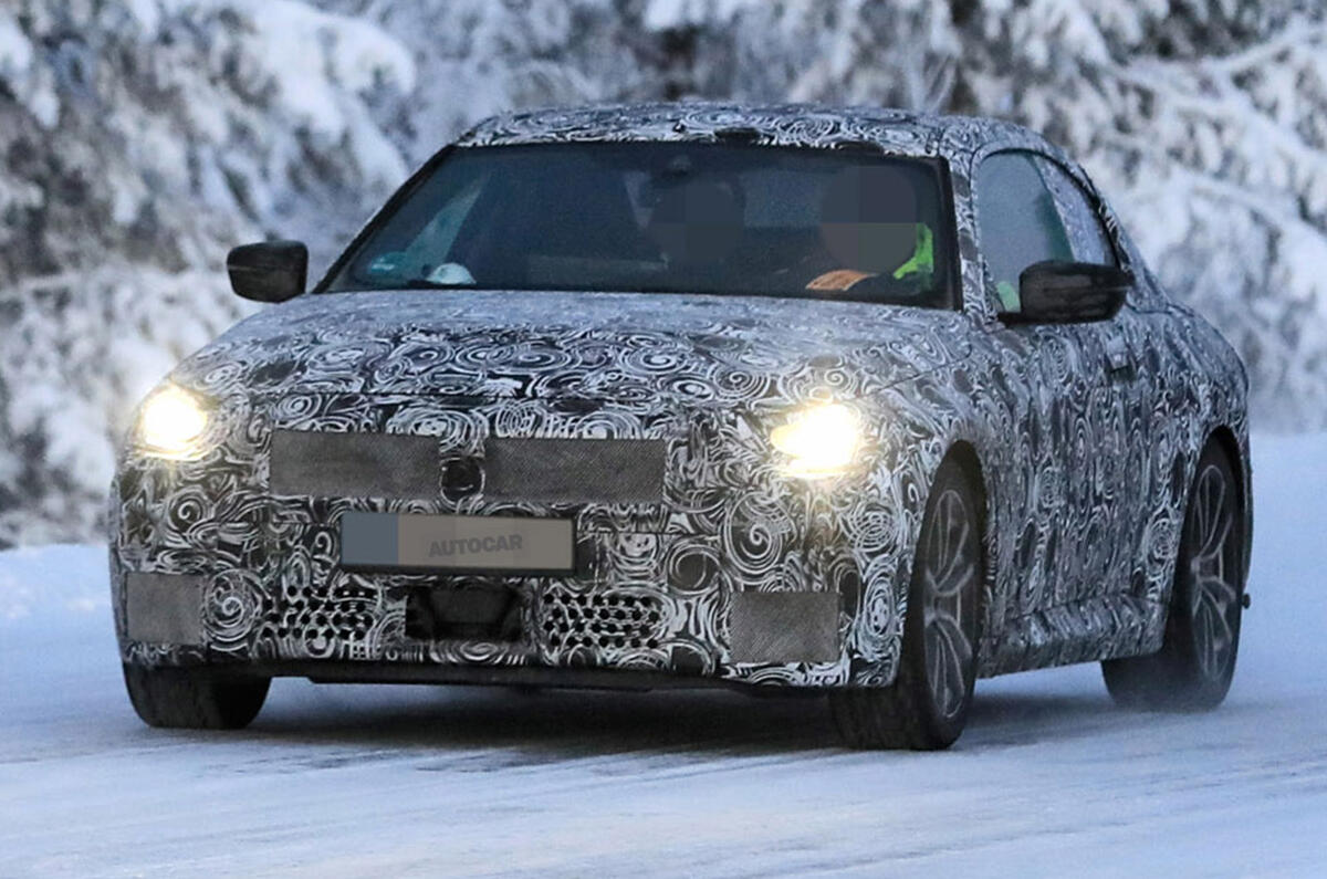 BMW 2 Series Coupe winter test spy images - nose BMW 2 Series Coupe winter test spy images - nose
