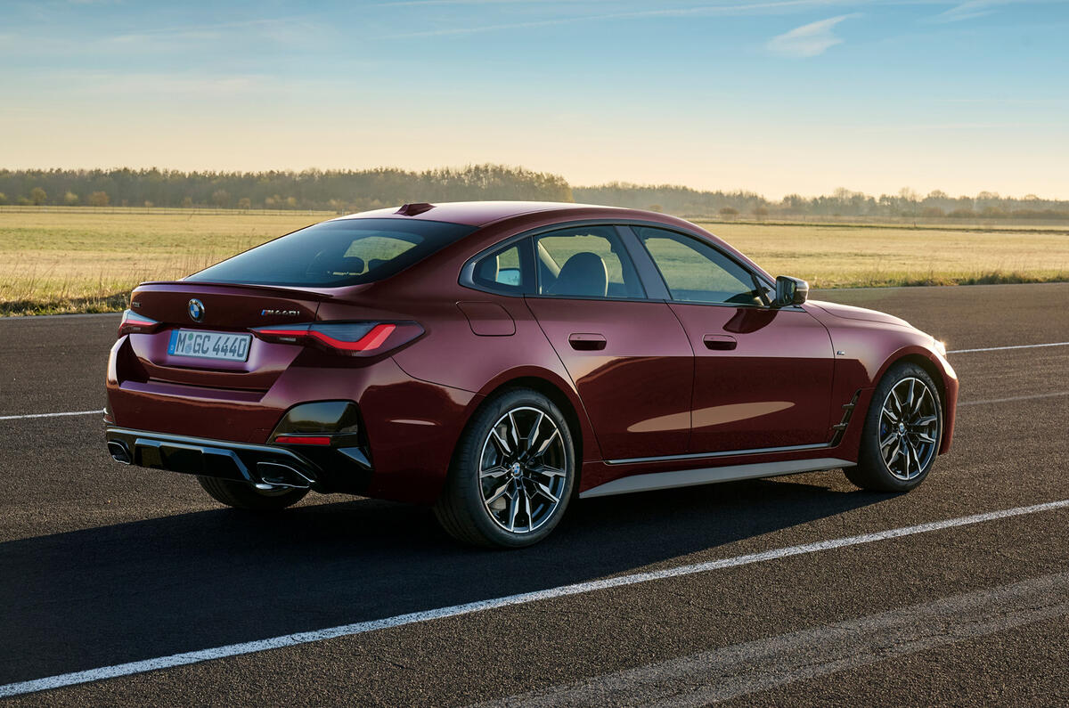 93 BMW 4 Series Gran coupe 2021 official reveal images static rear