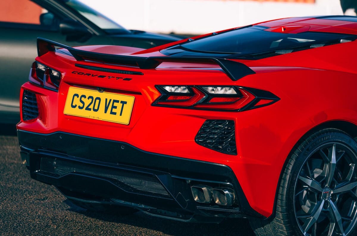 Corvette C8 vs Porsche 911 UK - Corvette rear end Corvette C8 vs Porsche 911 UK - Corvette rear end