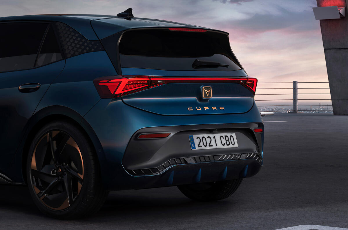 93 Cupra Born 2021 official reveal rear end 93 Cupra Born 2021 official reveal rear end