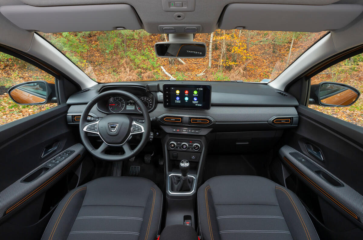 Dacia Sandero Stepway 2021 UK official images - interior Dacia Sandero Stepway 2021 UK official images - interior