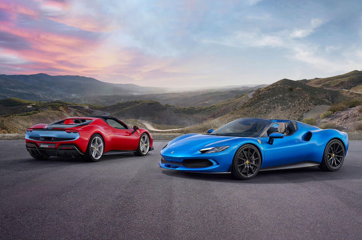 93 Ferrari 296 GTS 2022 official images red blue 93 Ferrari 296 GTS 2022 official images red blue