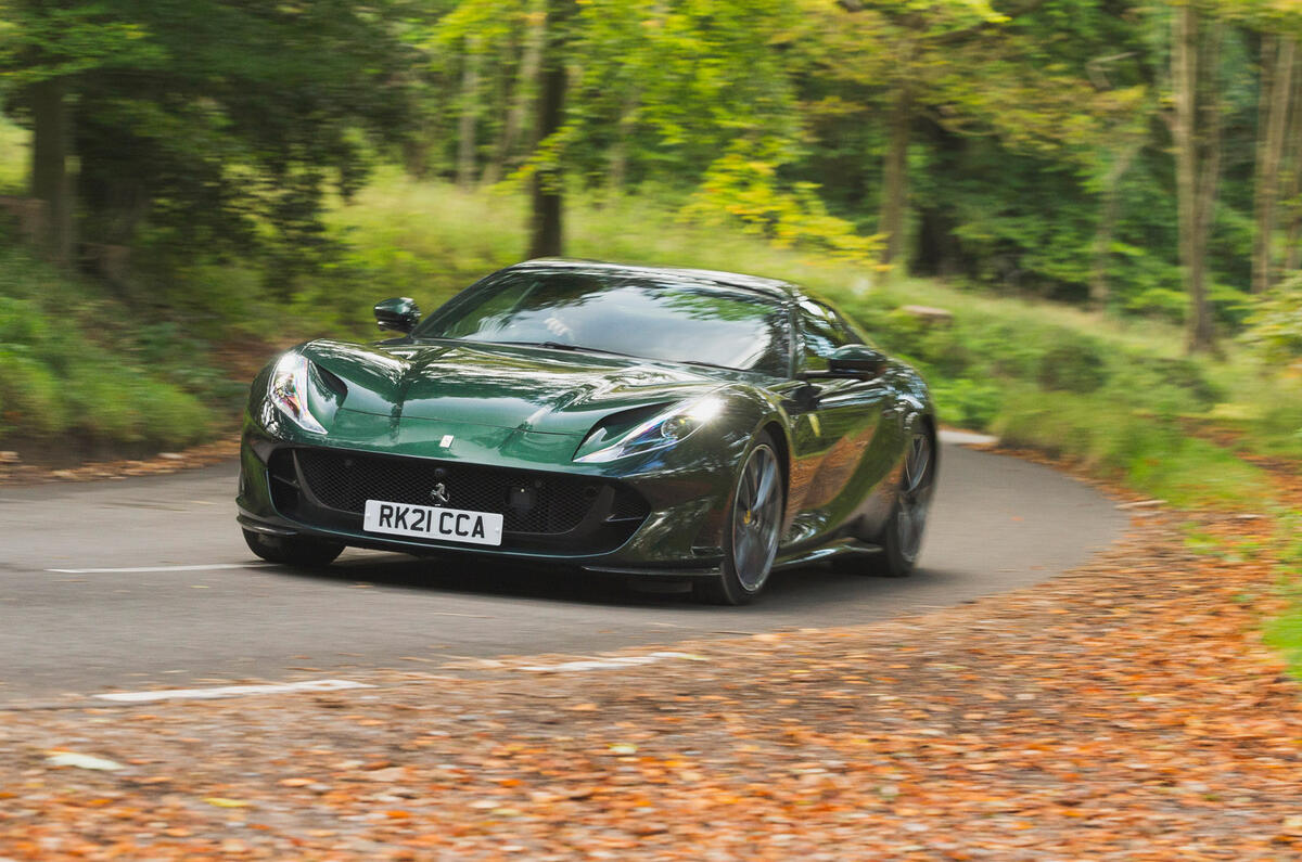 93 Ferrari 812 meets 550 2022 812 cornering front 93 Ferrari 812 meets 550 2022 812 cornering front