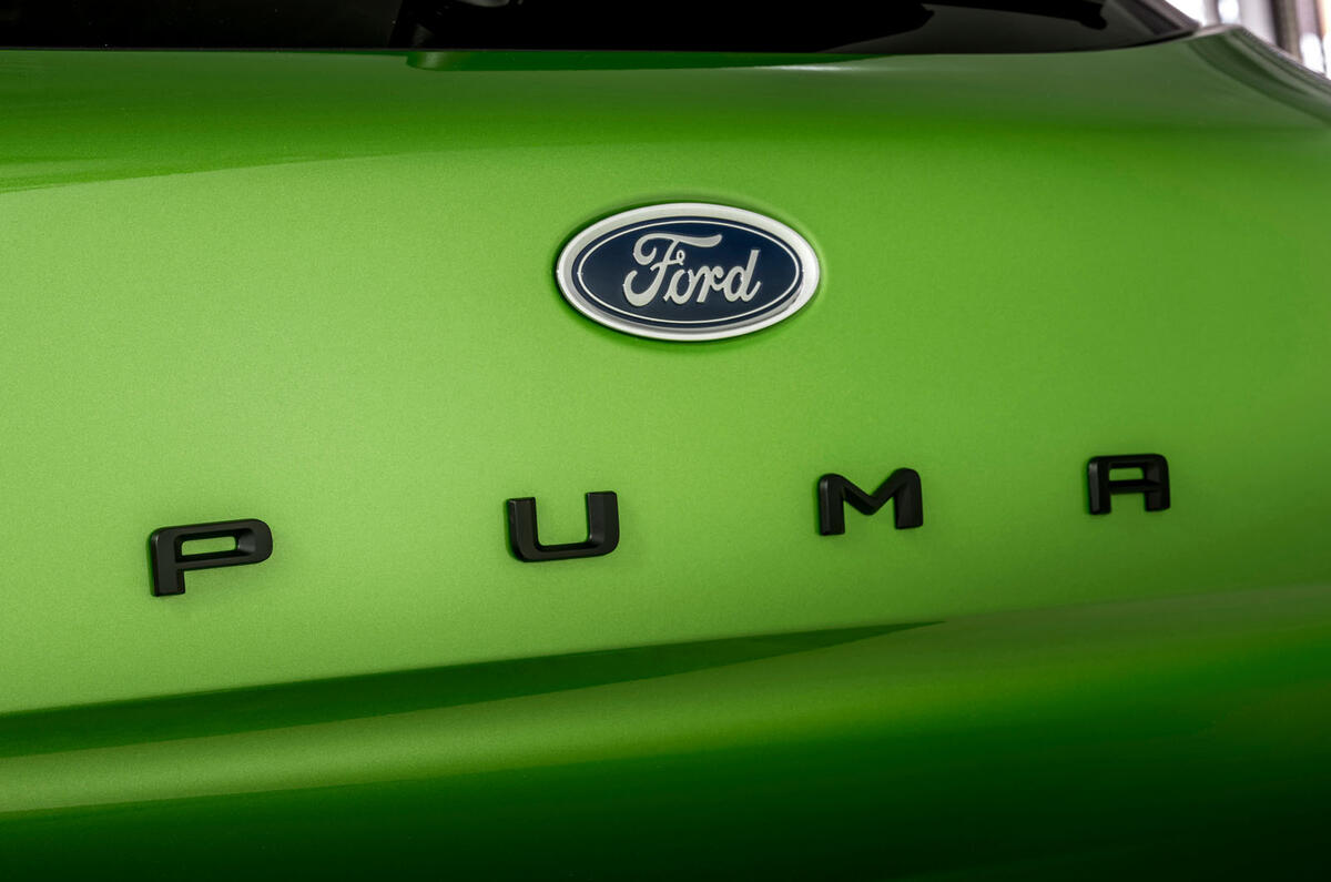 Ford Puma ST official images - rear badge Ford Puma ST official images - rear badge