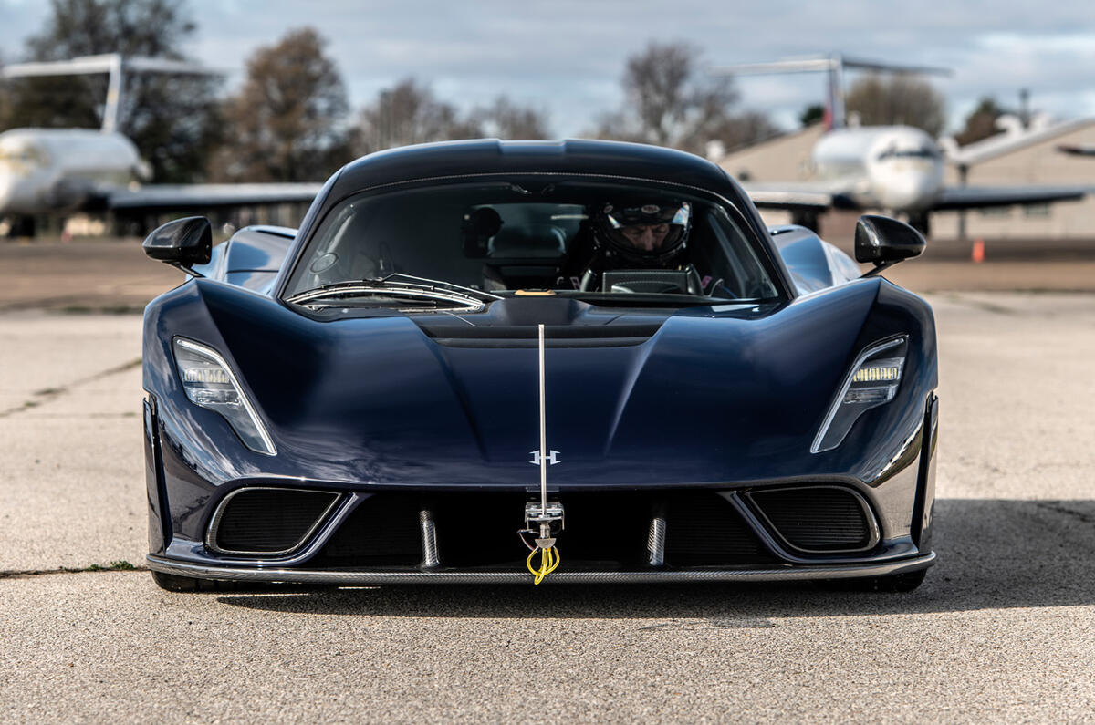 93 Hennesey Venom F5 aero testing official nose