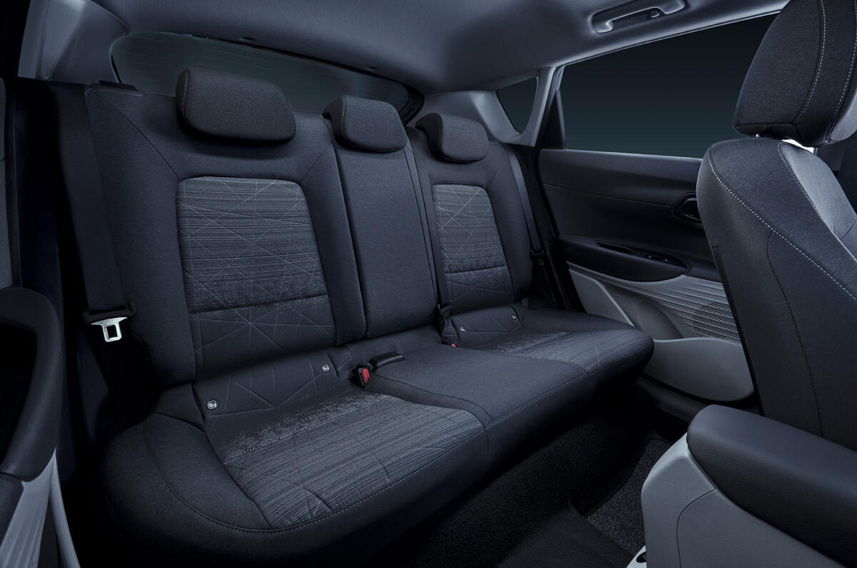 93 Hyundai Bayon 2021 official images rear seats 93 Hyundai Bayon 2021 official images rear seats