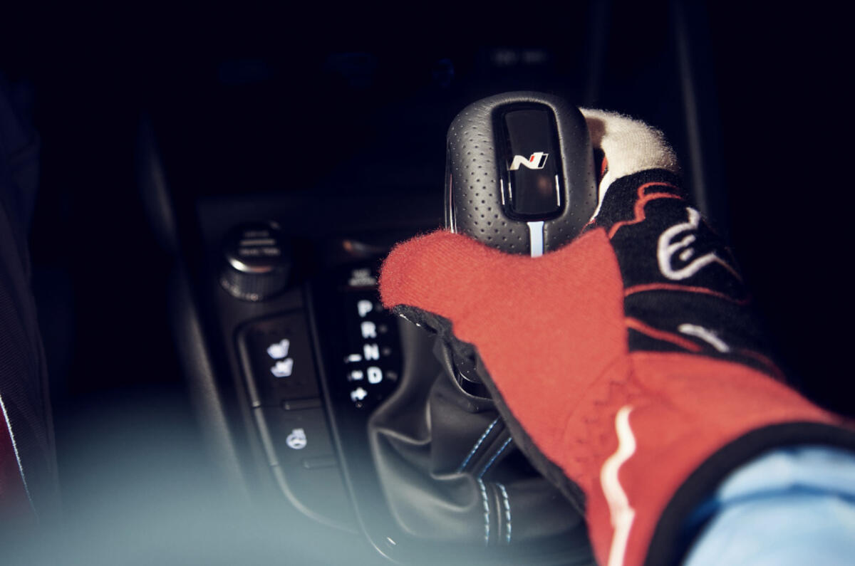 93 Hyundai Kona N official images gearstick