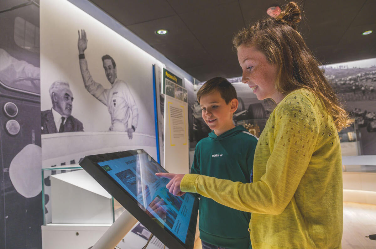 Jim Clark Museum preview day - interactive elements