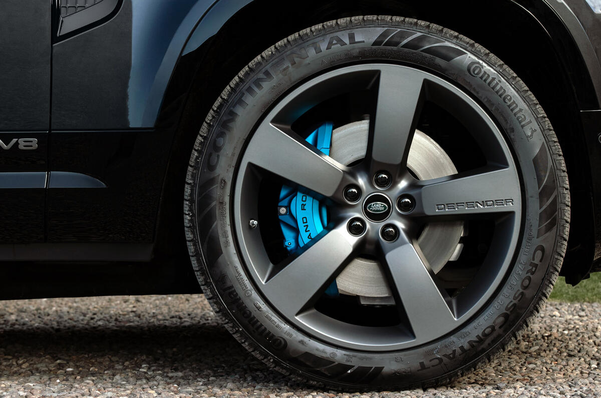93 Land Rover Defender V8 2021 official images alloy wheels