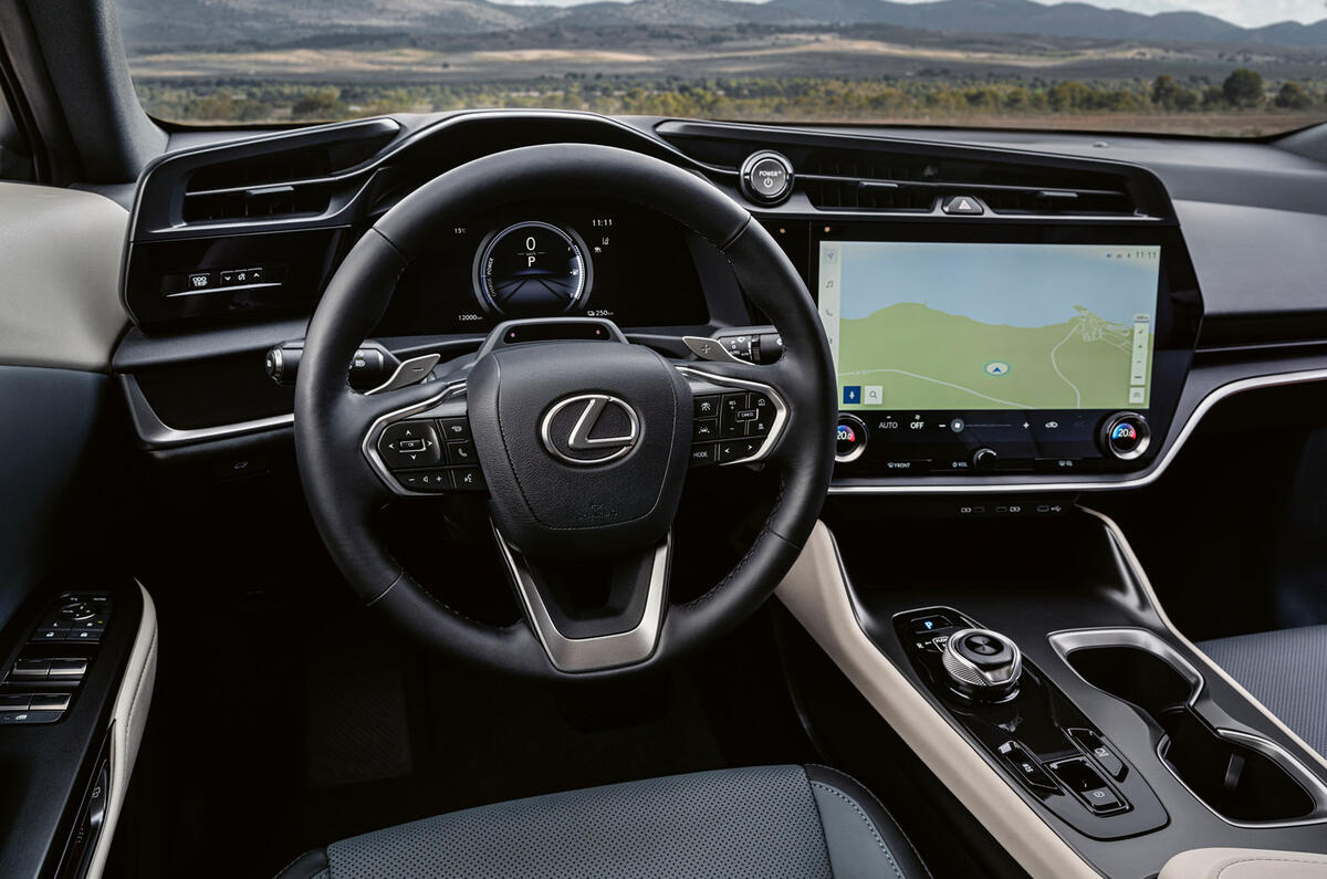 93 Lexus RZ 450e 2022 official reveal dashboard 93 Lexus RZ 450e 2022 official reveal dashboard