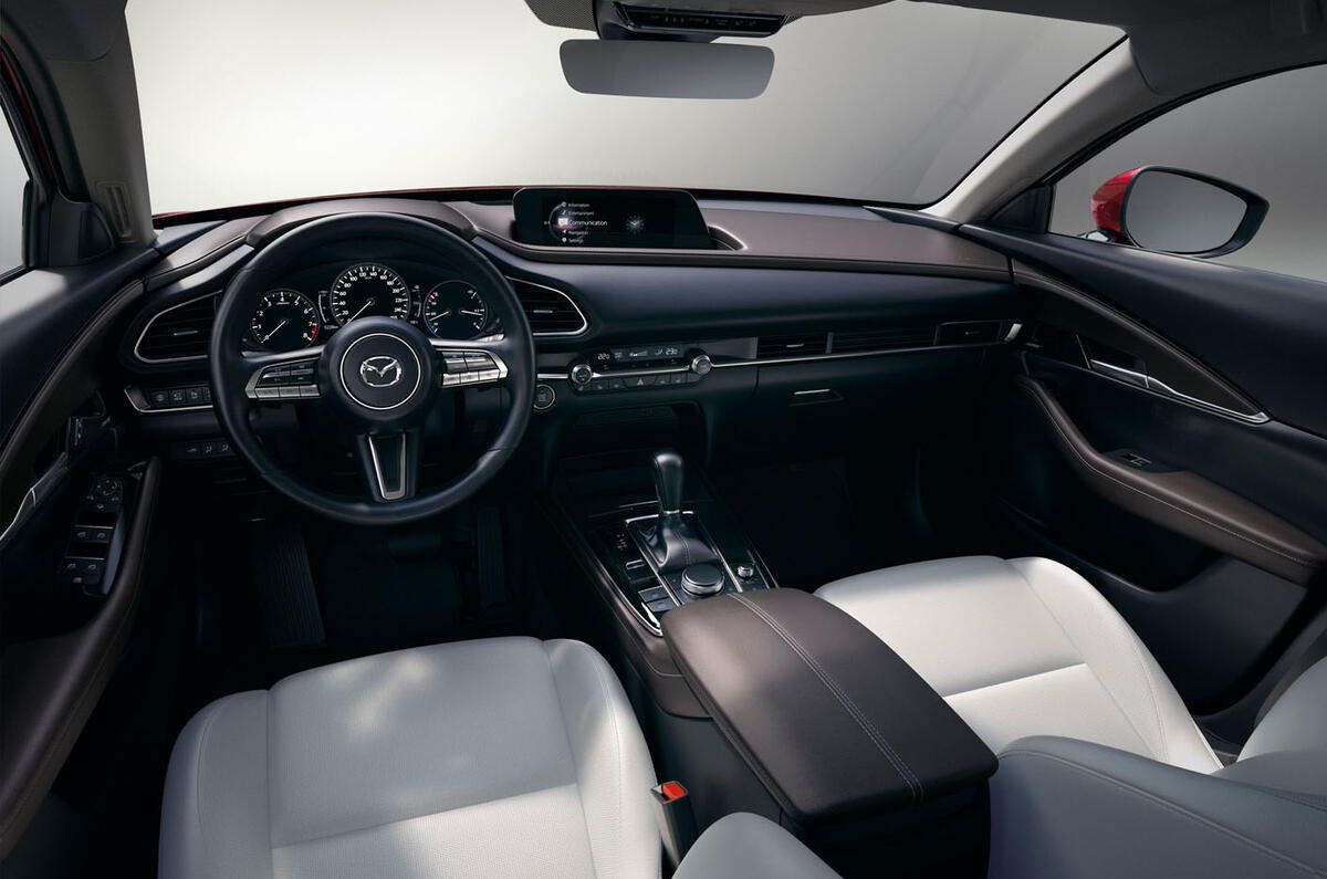Mazda CX-30 2019 Geneva motor show reveal - cabin