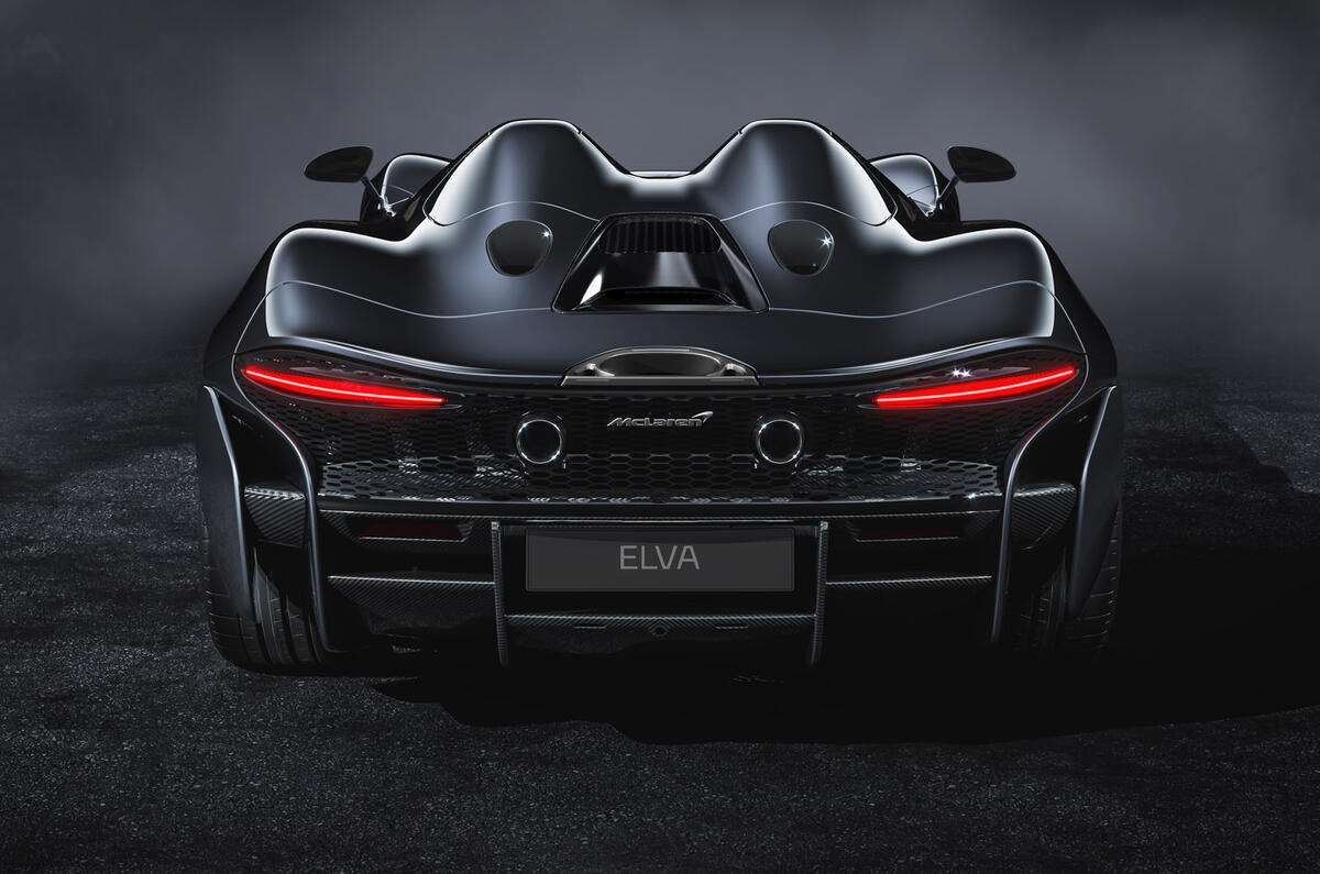 McLaren Elva official reveal - rear end