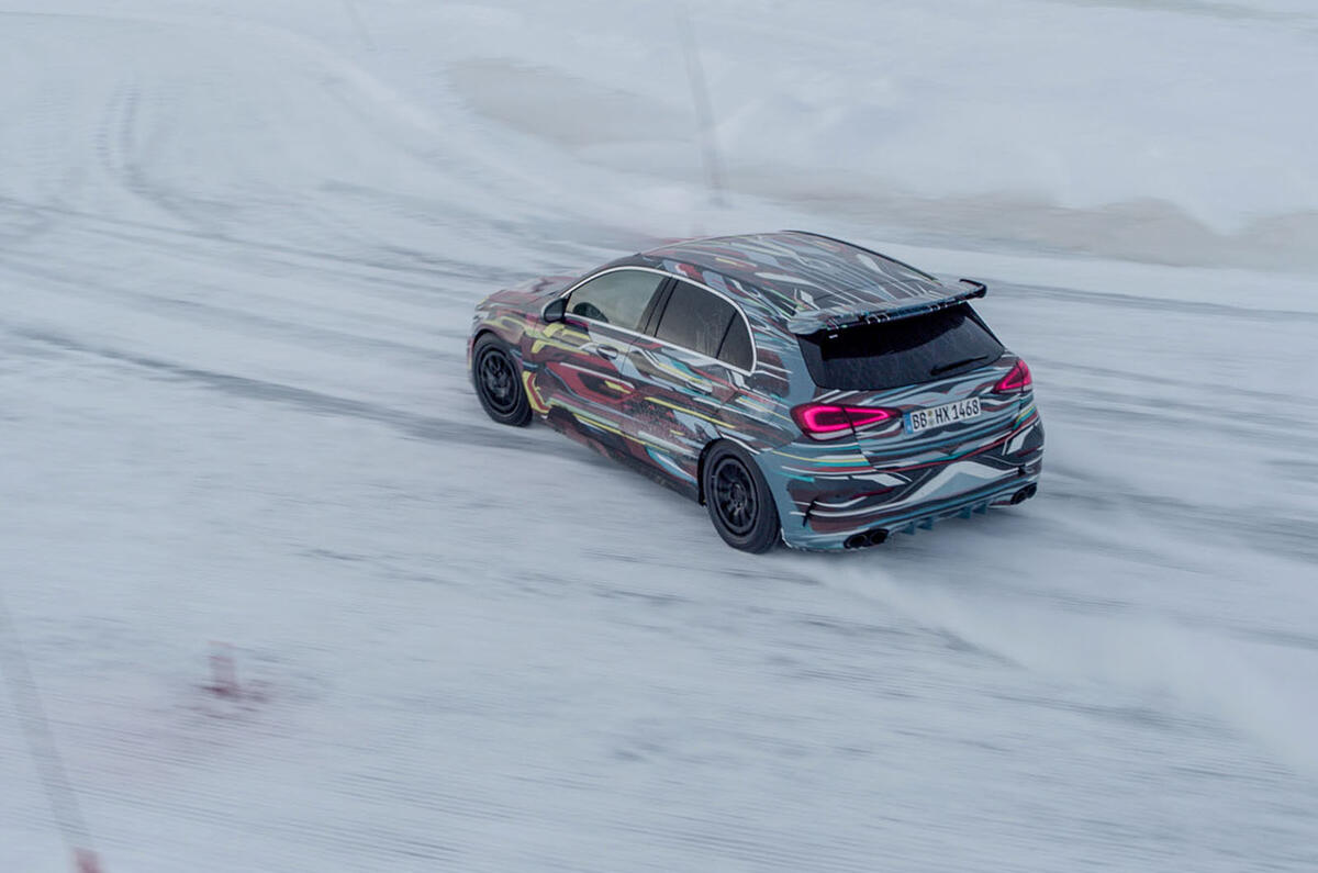 Mercedes-AMG A45 2019 prototype ride - drift rear