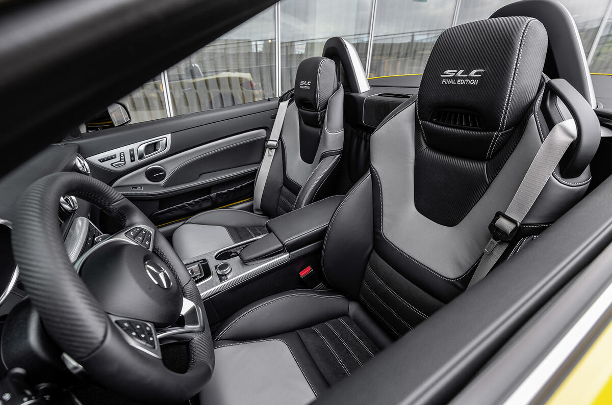 Mercedes-Benz SLC final edition official press - cabin