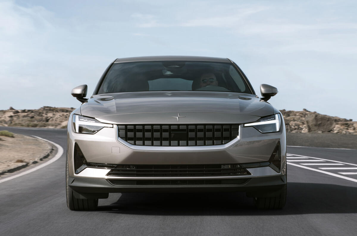 93 Polestar 2 official images desert tracking nose 93 Polestar 2 official images desert tracking nose