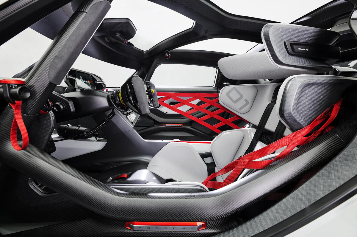 93 Porsche Mission R concept feature seat