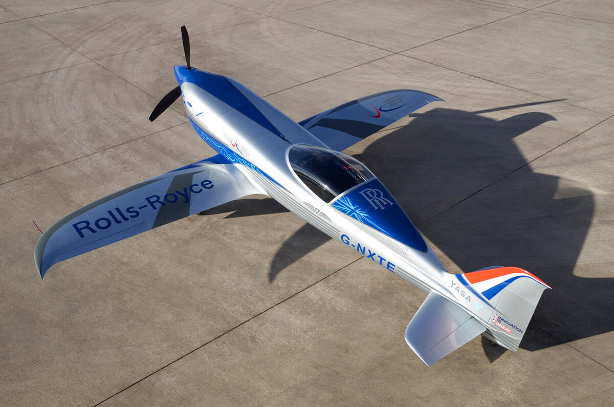 93 Rolls Royce electric plane record 2021 static