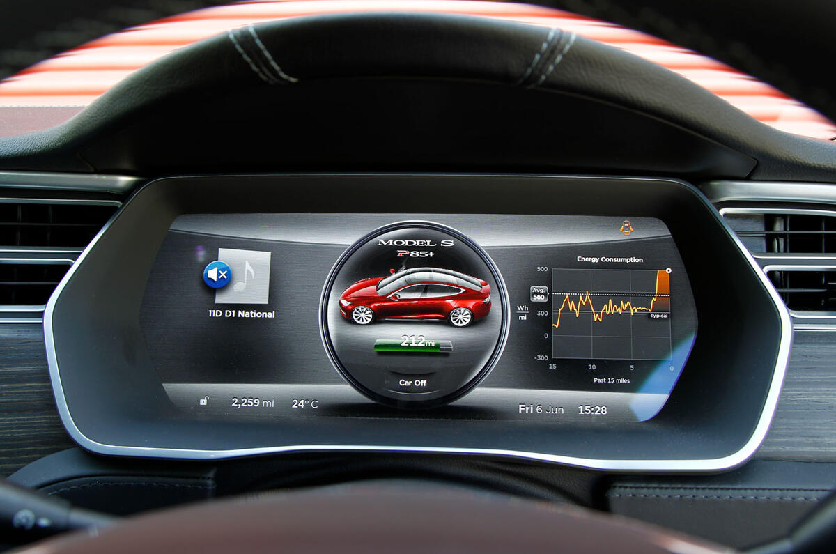 Tesla Model S road test rewind - instruments Tesla Model S road test rewind - instruments