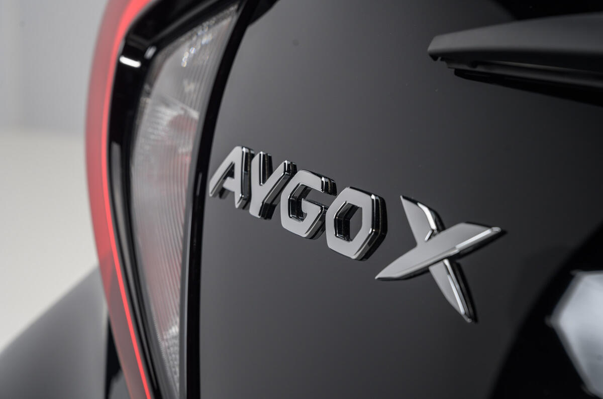 93 Toyota Aygo X 2022 official images rear badge 93 Toyota Aygo X 2022 official images rear badge