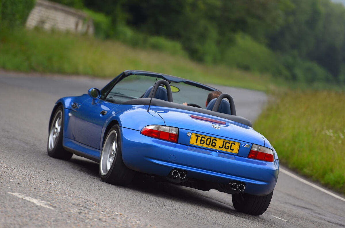 93 UBG BMW Z3M cornering rear 93 UBG BMW Z3M cornering rear