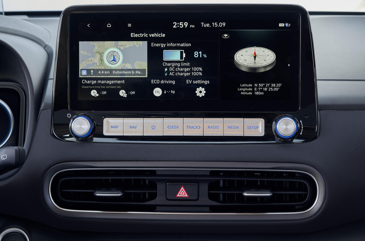 Hyundai Kona Electric MY2020 official - infotainment Hyundai Kona Electric MY2020 official - infotainment