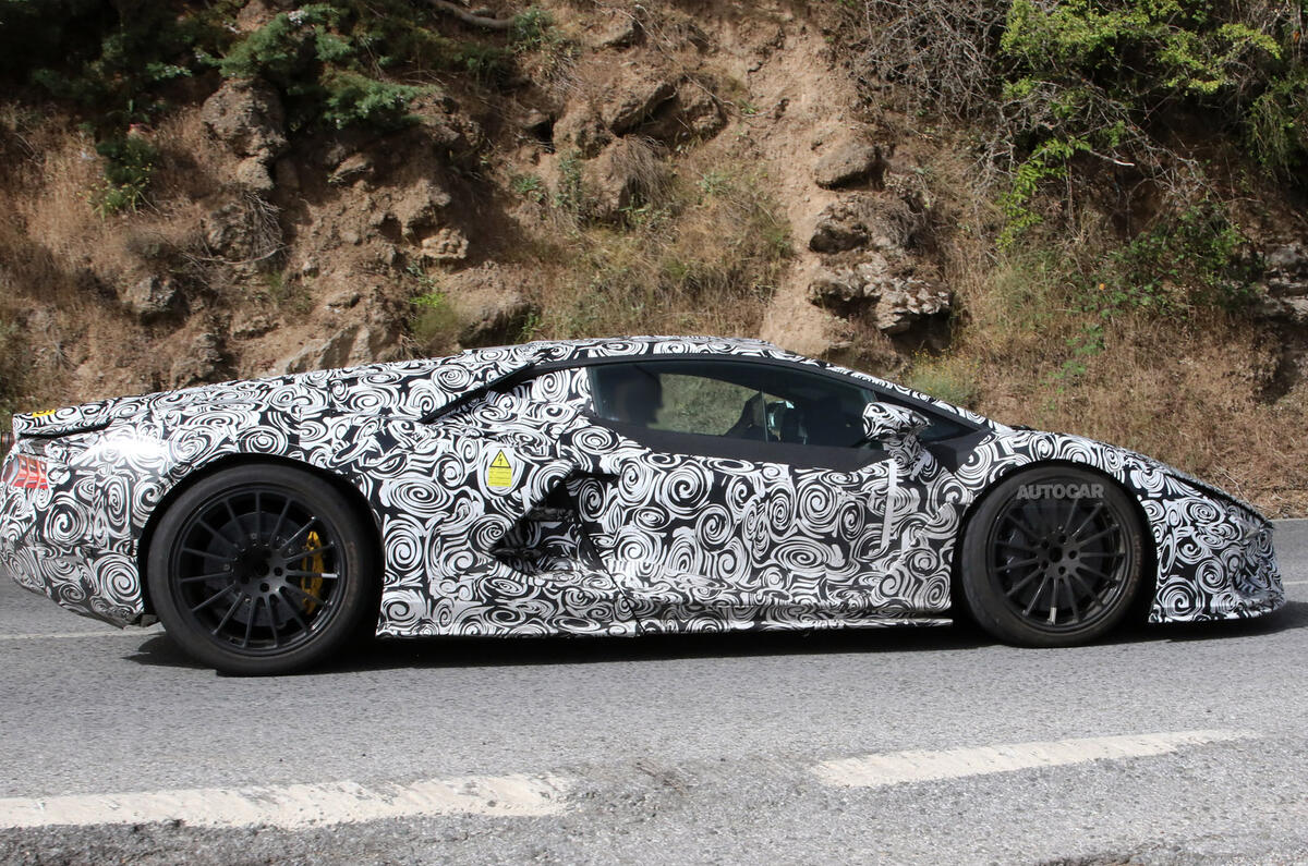 93 Lamborghini Aventador disguised full side angle