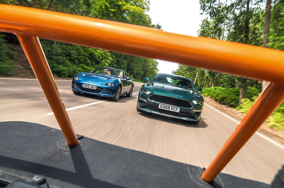 Naturally aspirated group test - Mustang and Mazda