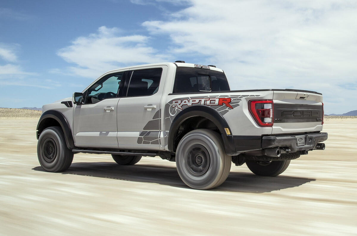 94 2023 F 150 Raptor R exterior  Avalanche Gray rear
