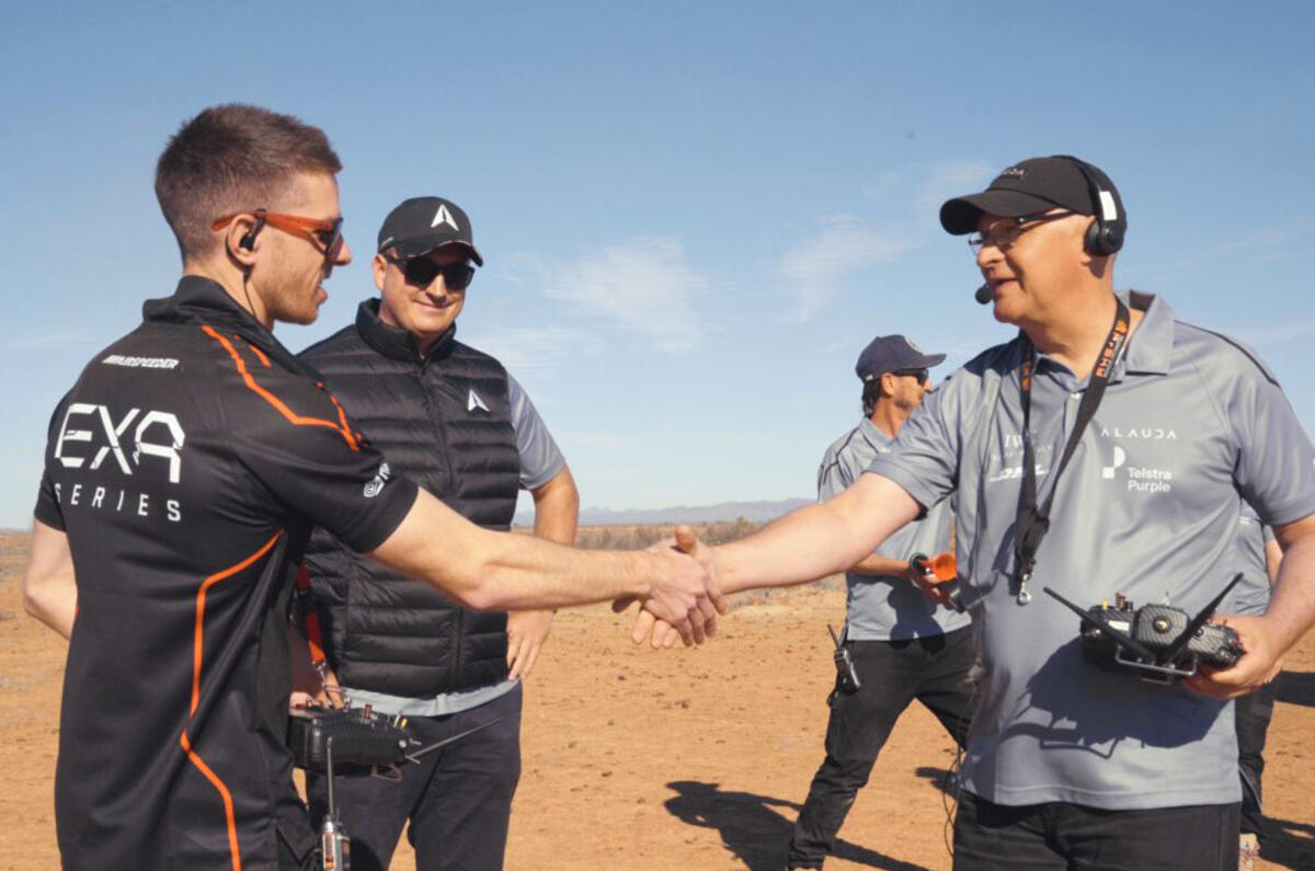94 Airspeeder first racing official images handshake