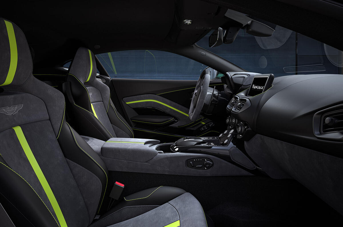 94 Aston Martin Vantage F1 Edition official reveal images cabin 94 Aston Martin Vantage F1 Edition official reveal images cabin