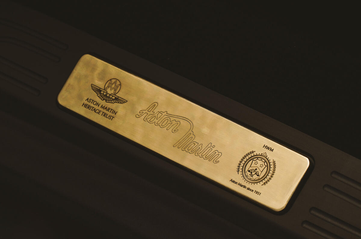 94 Aston Vantage Roadster A3 official reveal plaque 94 Aston Vantage Roadster A3 official reveal plaque